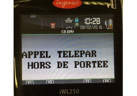 Message du TPE hors de portée