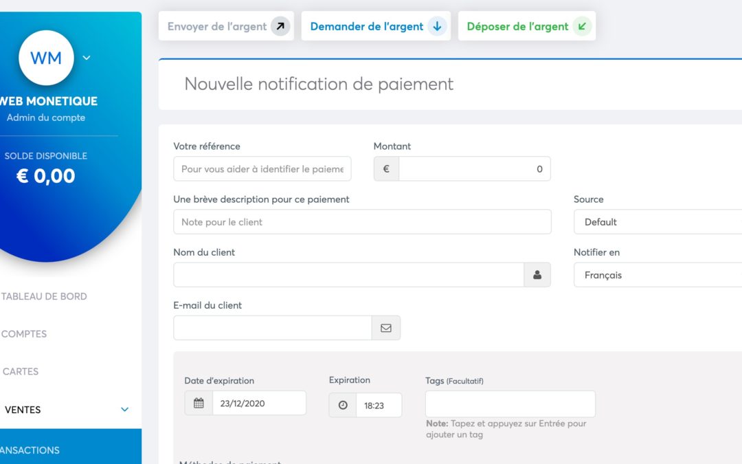 Vente à distance ou TPE virtuel